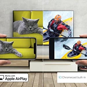 apple airplay and chromecast built in