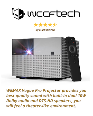 WEMAX Vogue Pro Movie Projector with WiFi Bluetooth Video Home Theater Projectors