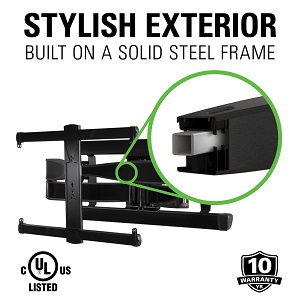 image of wall mount showing steel interior