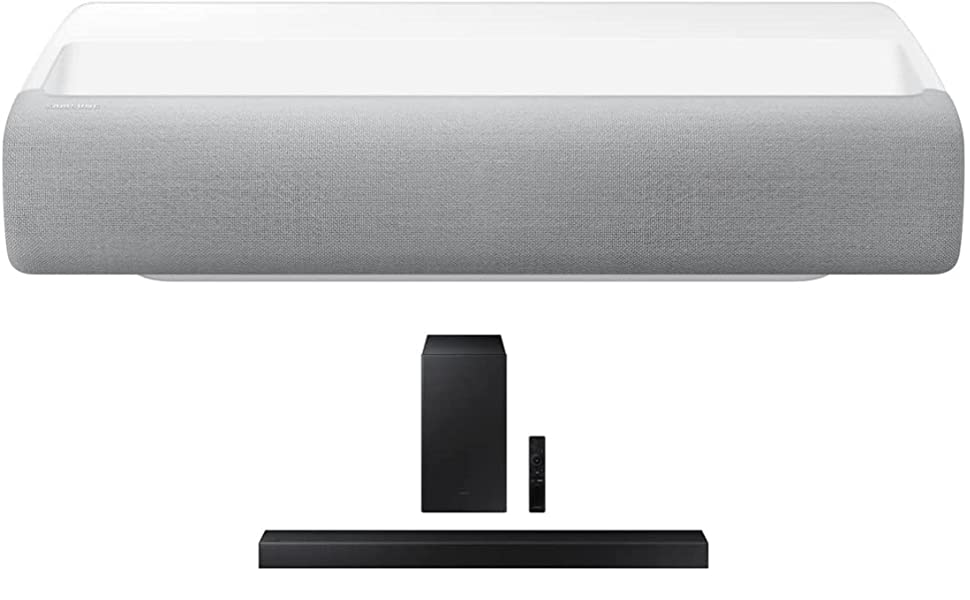 Samsung SP-LSP7T Laser Projector with Samsung HW-A450 Soundbar